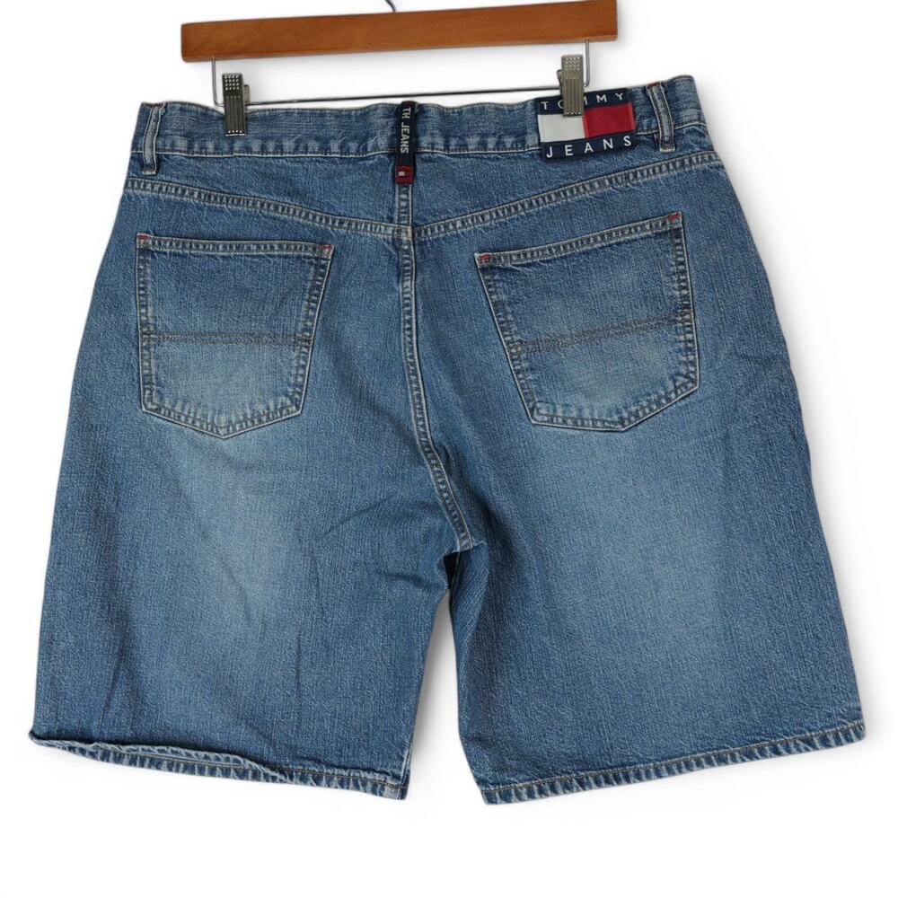 Vintage Tommy Hilfiger Jean Shorts Mens 36 Big Flag Denim Jean‎ Jorts 2003
